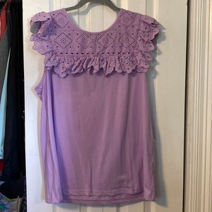 Lilly Pulitzer lace top tee